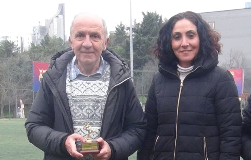 Prof. Yağcı received the most valuable player award in the ITU University Personel Football Tournament