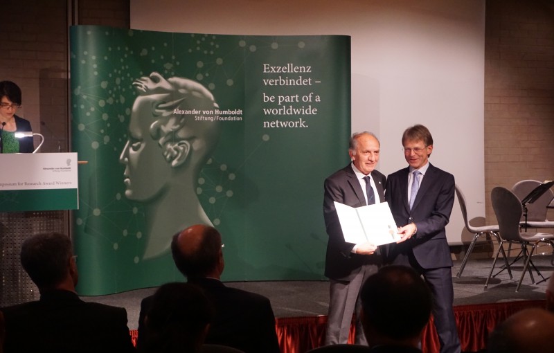 Gorup leader Prof. Yusuf Yagci receieved the most prestigious award of Germany, Alexander von Humboldt Research Award at the meeting held in Bamberg, Germany on March 29, 2019.